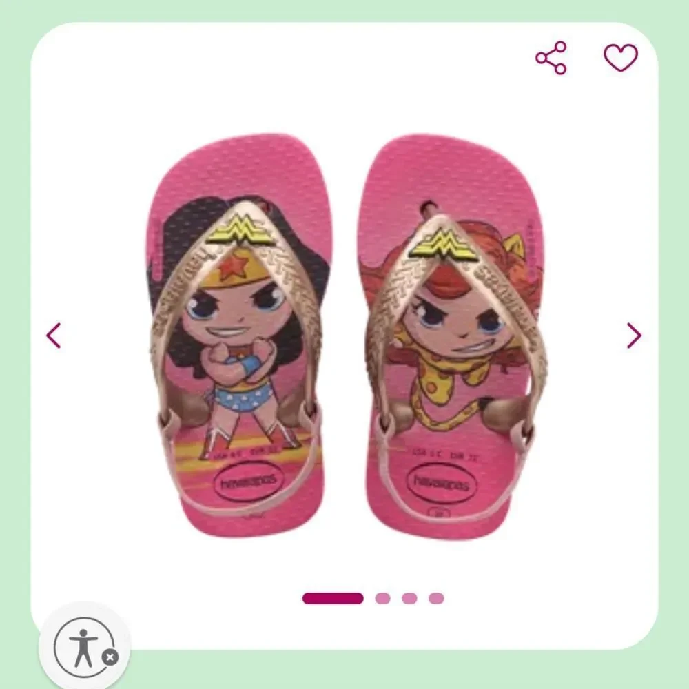 Havaianas baby wonder woman flip flops